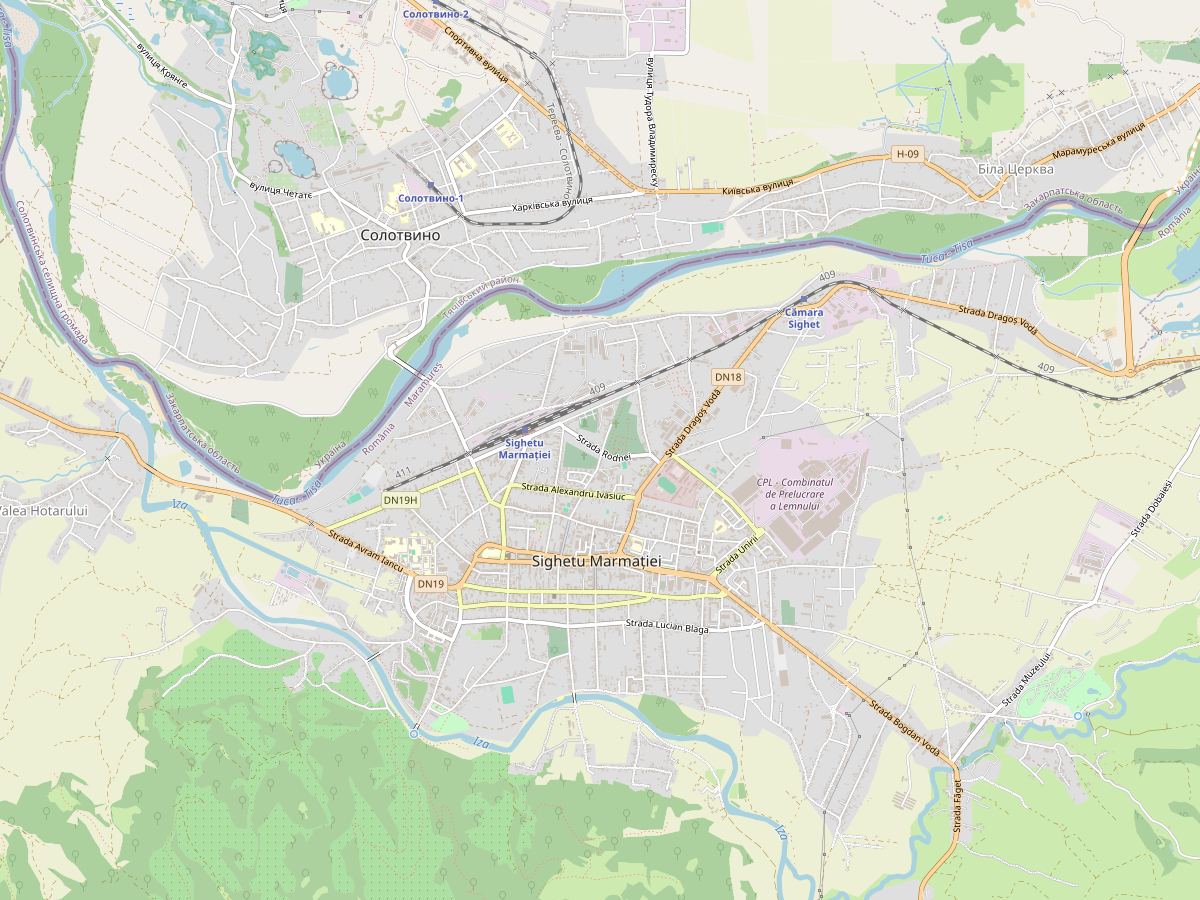Hartă a orașului Sighetu Marmației